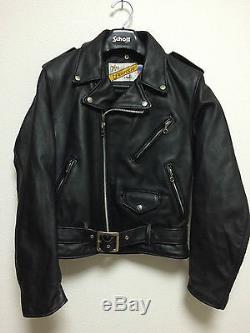Schott 618 38 perfecto steerhide leather double motorcycle jacket racer 641