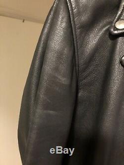 Schott 626 Leather Jacket Sz M Medium Black