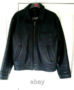 Schott 630 Leather Jacket Black Tagged 44 Zip Out Liner Highwayman Not Aero