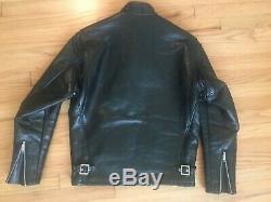 Schott 641 Horsehide Leather Cafe Racer Jacket Size 40 VGC