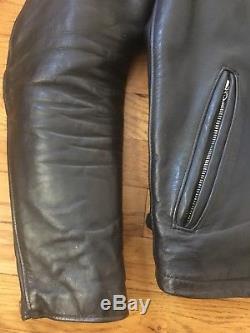 Schott 641 Steerhide leather motorcycle jacket size 38 cafe racer