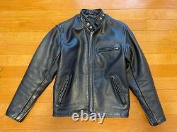 Schott 641 single riders leather motorcycle jacket size 38 used from Japan