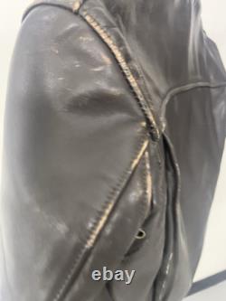 Schott 657 Cafe Racer steerhide Bike Jacket Brown Late70-80 Size 38