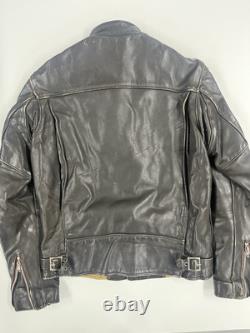 Schott 657 Cafe Racer steerhide Bike Jacket Brown Late70-80 Size 38