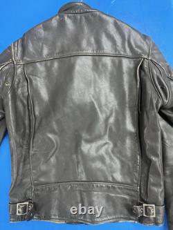 Schott 657 Cafe Racer steerhide Bike Jacket Brown Late70-80 Size 38