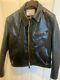 Schott 689H Black Horsehide Leather Jacket Size 40(fits like a 42 or 44)