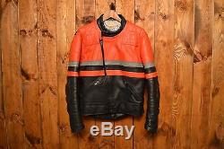 Schott British Riders Cowhide Vintage Cafe Motorcycle Biker Leather Jacket 42-l