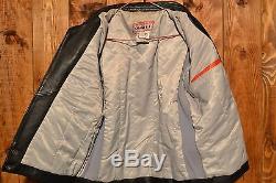 Schott British Riders Cowhide Vintage Cafe Motorcycle Biker Leather Jacket 42-l