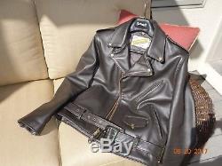 Schott Bros Perfecto 618 Steerhide Motorcycle Jacket Sz 40 Less Than A Year Old