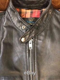 Schott CAF1 Horsehide Leather Motorcycle Jacket