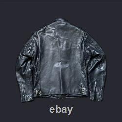 Schott Cafe Racing Jacket NYC True Vintage Leather Jacket 70s Sz M/S