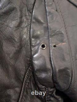 Schott Cafe Racing Jacket NYC True Vintage Leather Jacket 70s Sz M/S