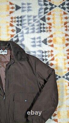 Schott L Fur Trim Filled WWII Military Lined Parka Puffer Jacket