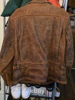 Schott Men's Leather Motorcycle Jacket Style # 508 2XL