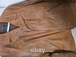 Schott Men's Leather Motorcycle Jacket Style # 508 2XL