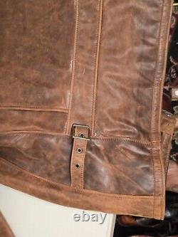 Schott Men's Leather Motorcycle Jacket Style # 508 2XL