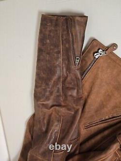 Schott Men's Leather Motorcycle Jacket Style # 508 2XL