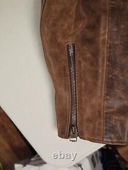 Schott Men's Leather Motorcycle Jacket Style # 508 2XL