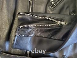 Schott Men's Perfecto Asymmetrical Moto Horsehide Leather Jacket Size 38