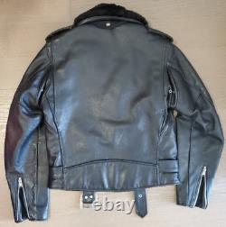 Schott Men's Perfecto Asymmetrical Moto Horsehide Leather Jacket Size 38