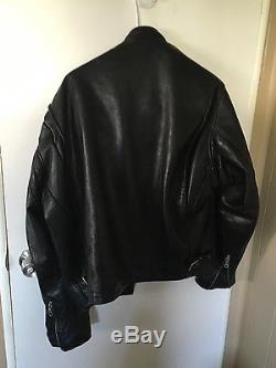 Schott Men's Single Rider Steerhide Leather Motorcycle Jacket sz 46