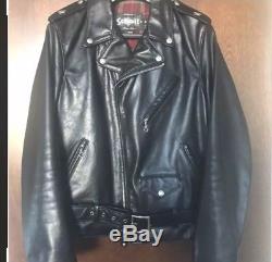 Schott Mens Black Leather Jacket