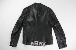 Schott Mens Perfecto 530 Cafe Racer Black Leather Motorcycle Jacket Medium $890