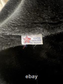 Schott NYC 141 Classic Café Racer Leather Motorcycle Jacket Size 34 Black