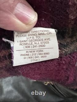Schott NYC Leather Motorcycle Jacket Size 42 With Lining