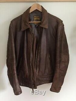 Schott NYC Perfecto #585 Vintage Motorcycle Jacket (M) Antique Brown