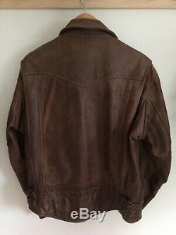 Schott NYC Perfecto #585 Vintage Motorcycle Jacket (M) Antique Brown