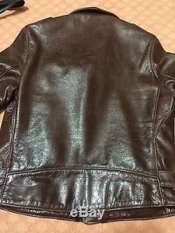 Schott NYC Perfecto 626 Lightweight Fitted Cowhide Motorcycle Jacket Size Large