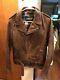Schott Nyc Perfecto 626 Brown Leather Jacket Small Motorcycle