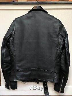 Schott One Star Perfecto Leather Motorcycle Jacket Style 613S, Slim Fit