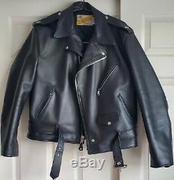 Schott PERFECTO 613 One Star Steerhide Leather Jacket Size 48