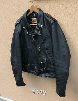 Schott Perfect 618 Size 42 Steerhide Double Leather Motorcycle Jacket