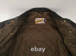 Schott Perfecto 115 Vintage Brown Motorcycle Leather Biker jacket VTG Size 48