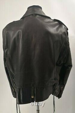 Schott Perfecto 115 Vintage Brown Motorcycle Leather Biker jacket VTG Size 48