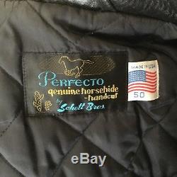 Schott Perfecto 613H One Star Horsehide Leather Jacket