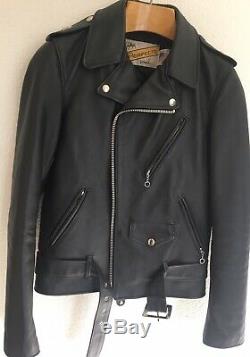 Schott Perfecto 613s (Slim) Leather Jacket Size 36