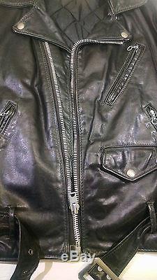 Schott Perfecto 614/118 Leather Jacket Genuine 1980, Size 40