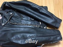 Schott Perfecto 618 42 steerhide leather double motorcycle jacket racer 118613