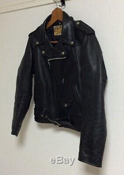 Schott Perfecto 618 size 36 Mortorcycle Steerhide Leather Jacket Good