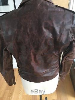 Schott Perfecto Hand Oiled Brown Motorcycle Jacket