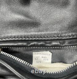 Schott Perfecto Jacket Mens 42 Leather Biker Motorcycle Made IN USA Zipper Lined