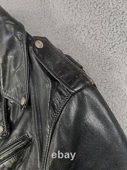 Schott Perfecto Jacket Mens Womens Model 107 Vintage Black Moto Please Read