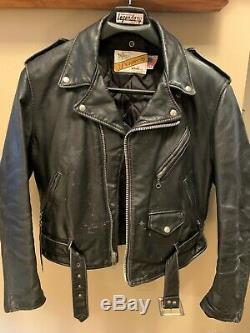 Schott Perfecto Leather Jacket 118 Size 44