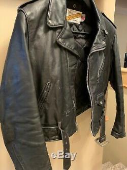 Schott Perfecto Leather Jacket 118 Size 44