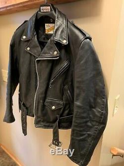 Schott Perfecto Leather Jacket 118 Size 44