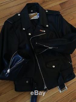 Schott Perfecto Made In Usa Leather Biker Jacket 38 Excellent Condition